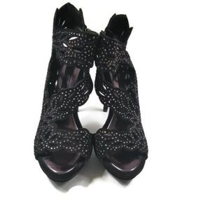 BCBGMazAzria Suede Heeled Sandals Size 9.5